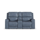  Flexsteel Oasis 1750-64P5-73440 Power Reclining Loveseat with Console, Power Headrest, Lumbar, Heat & Massage IMAGE 2