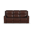  Flexsteel Oasis 1750-62P5-70570 Power Reclining Sofa with Power Headrest, Lumbar, Heat & Massage IMAGE 2