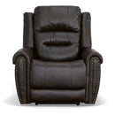  Flexsteel Oscar 1590-50PH-62970 Power Recliner with Power Headrest & Lumbar IMAGE 2