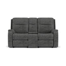  Flexsteel Penn S2860-601L Power Reclining Loveseat with Console, Power Headrest & Lumbar IMAGE 2