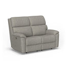  Flexsteel Porter Q2865-60L-36572 Power Reclining Loveseat with Power Headrest & Lumbar IMAGE 1