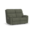  Flexsteel Porter S2865-60L Power Reclining Loveseat with Power Headrest & Lumbar IMAGE 1