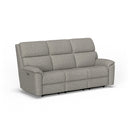  Flexsteel Porter Q2865-63L-36572 Power Reclining Sofa with Console, Power Headrest & Lumbar IMAGE 1
