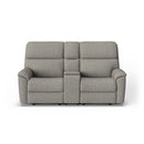  Flexsteel Porter Q2865-601L-36572 Power Reclining Loveseat with Console, Power Headrest & Lumbar IMAGE 2