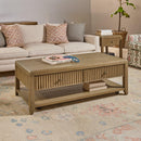  Flexsteel Reed W1018-0311 Rectangular Coffee Table with Casters IMAGE 2