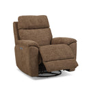  Flexsteel Refined S2421-53P3 Power Swivel Gliding Recliner with Power Headrest & Lumbar IMAGE 1