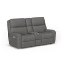  Flexsteel Rio S2904-601H Power Reclining Loveseat with Console & Power Headrest IMAGE 1