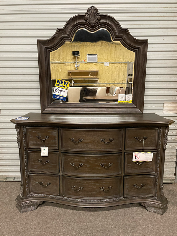 Sheffield Dresser in Antique Grey by Crown Mark (CLEARANCE)