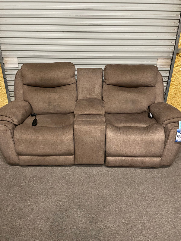 Show Stopper Next Level Reclining Power Loveseat in Bahari Mushroom by Southern Motion (CLEARANCE)