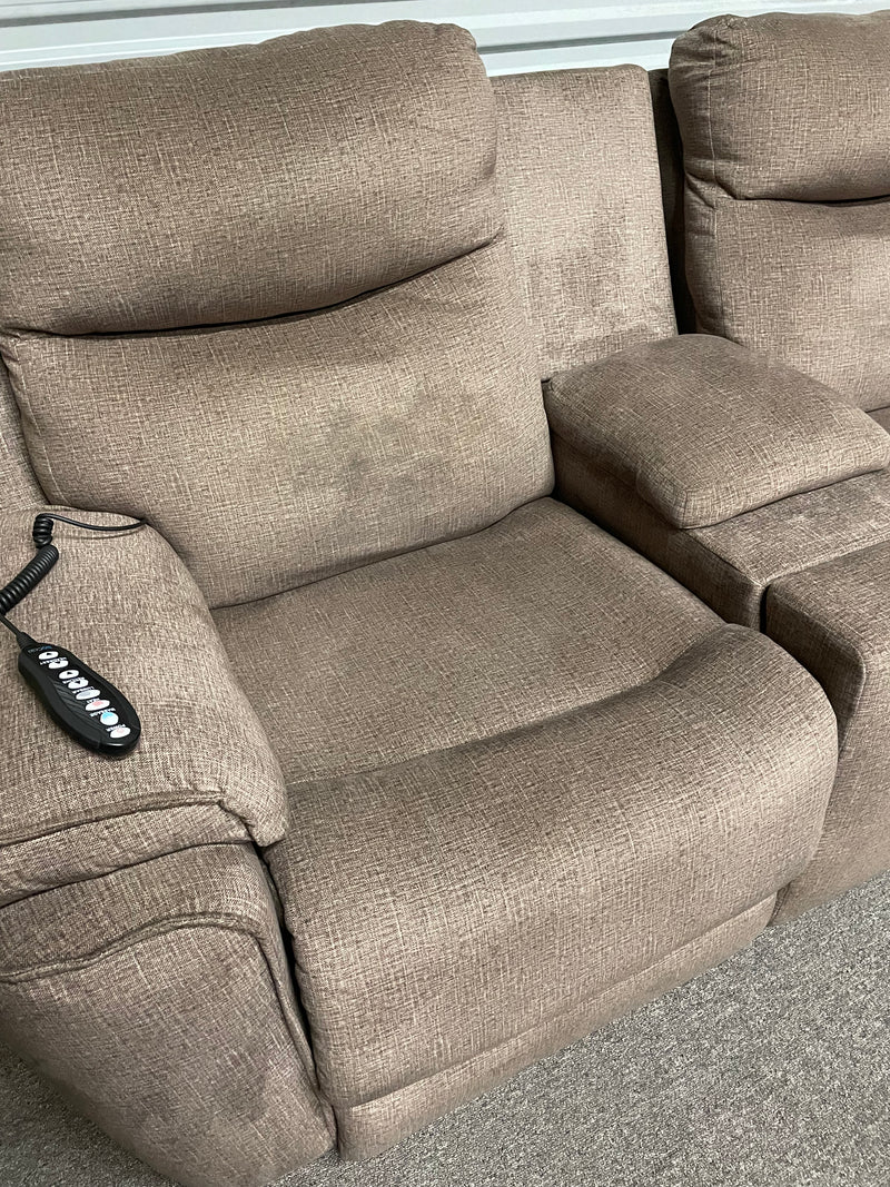 Show Stopper Next Level Reclining Power Loveseat in Bahari Mushroom by Southern Motion (CLEARANCE)