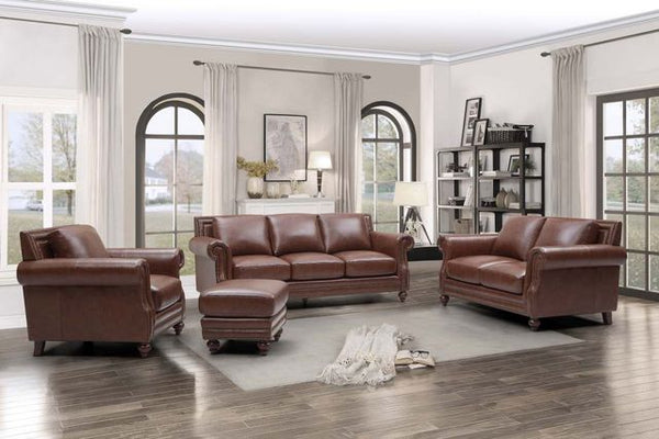 Leather Italia USA Bayliss Stationary Leather Sofa 1669-4855-031721
