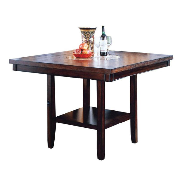 Crown Mark Square Fulton Counter Height Dining Table with Pedestal Base 2727T-4848-V IMAGE 1
