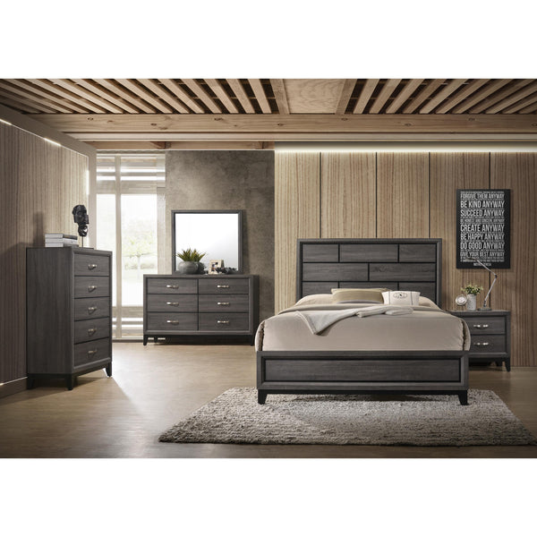 Crown Mark Akerson B4620 6 pc Twin Panel Bedroom Set IMAGE 1