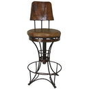 LMT Imports Whiskey Barrel Pub Height Stool Whiskey Barrel ZCINC-104/30" IMAGE 1