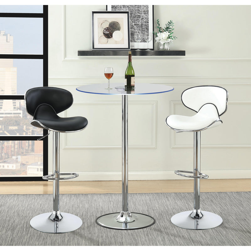 Coaster Furniture Round Pub Height Dining Table with Glass Top and Pedestal Base 122400 IMAGE 9