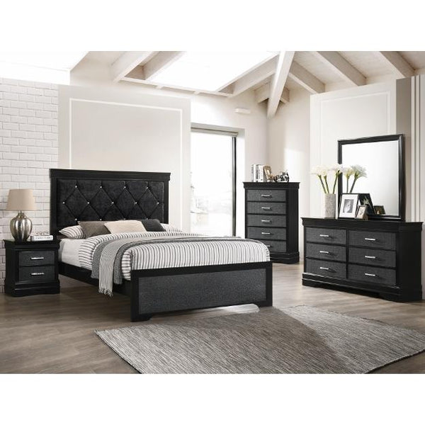 Crown Mark Amalia B6918 7 pc Queen Panel Bedroom Set IMAGE 1