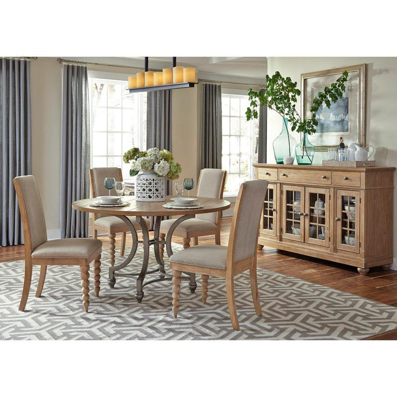 Liberty Furniture Industries Inc. Round Harbor View Dining Table with Pedestal Base 531-T4254 IMAGE 3