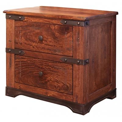 International Furniture Direct Parota 2-Drawer Nightstand IFD866NTST IMAGE 1