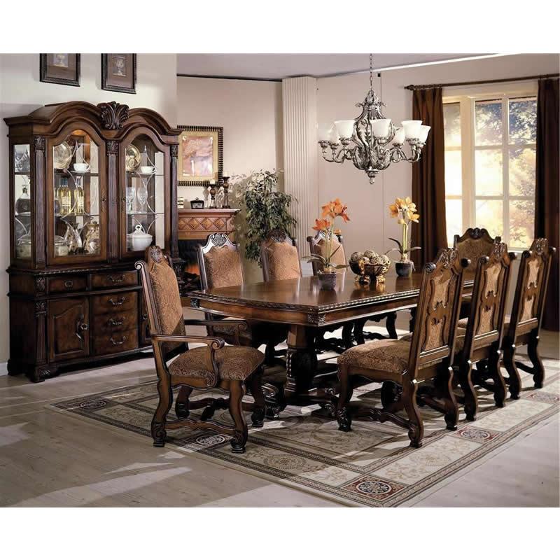 Crown Mark Neo Renaissance Dining Table with Pedestal Base 2400-TOP/2400-LEG IMAGE 2