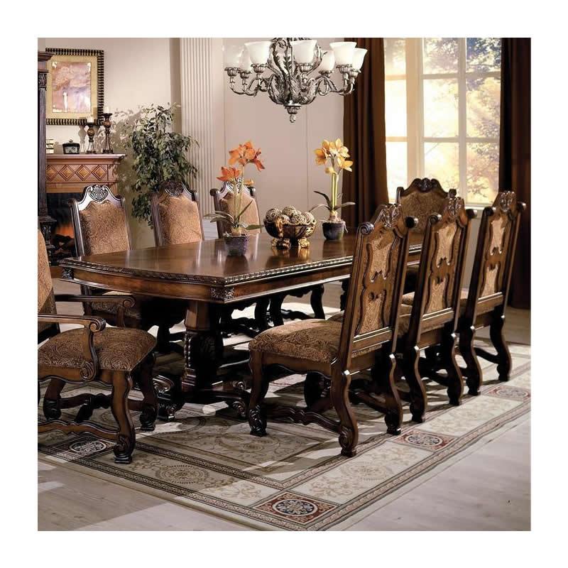 Crown Mark Neo Renaissance Dining Table with Pedestal Base 2400-TOP/2400-LEG IMAGE 3