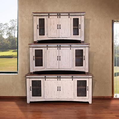 International Furniture Direct Pueblo TV Stand with Cable Management IFD360STAND-80 IMAGE 6