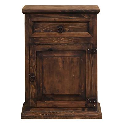 LMT Imports Mission Medio 1-Drawer Nightstand BUR013RMEDIO IMAGE 1