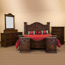 LMT Imports Curved Medio 1-Drawer Nightstand bur013RMEDIO IMAGE 2