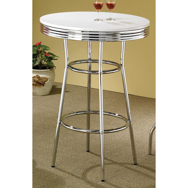 Coaster Furniture Round Cleaveland Pub Height Dining Table with Pedestal Base 2300 IMAGE 1