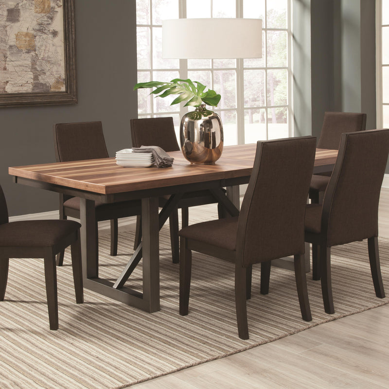 Coaster Furniture Spring Creek Dining Table with Trestle Base 106581 IMAGE 1