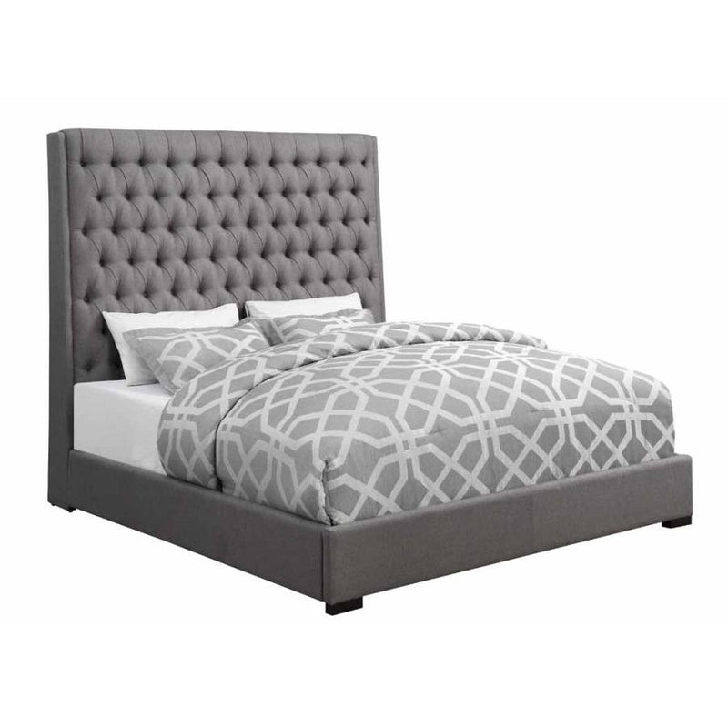 Coaster Furniture Camille King Upholstered Platform Bed 300621KE IMAGE 1