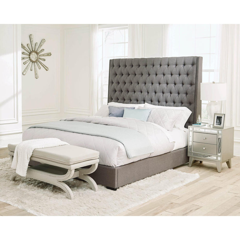 Coaster Furniture Camille King Upholstered Platform Bed 300621KE IMAGE 5