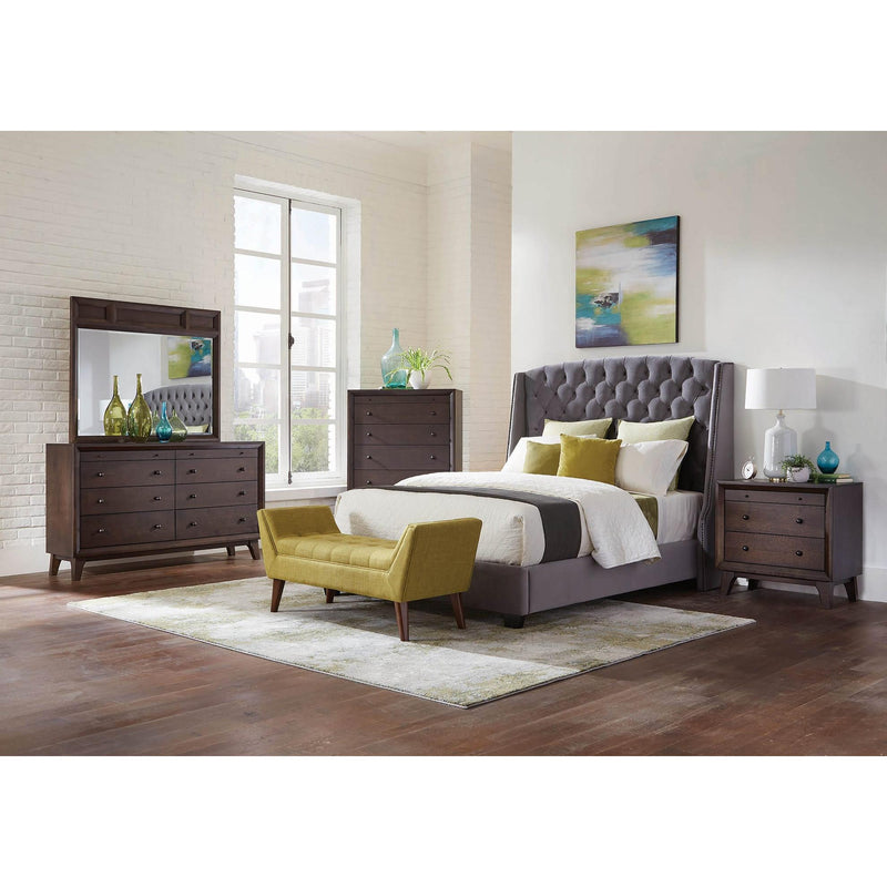 Coaster Furniture Pissarro King Upholstered Platform Bed 300515KE IMAGE 3