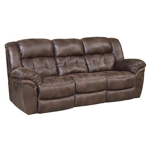 Homestretch Furniture Reclining Fabric/Leather Look Sofa 129-30-21 IMAGE 1