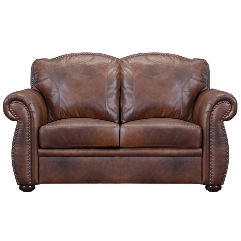 Leather Italia USA Arizona Stationary Leather Loveseat 1444-6110-0204234 IMAGE 1