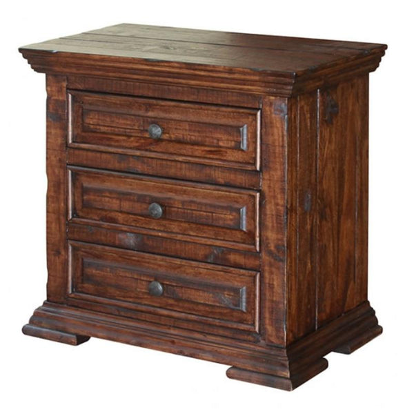 International Furniture Direct Terra 3-Drawer Nightstand IFD1020NTST IMAGE 1