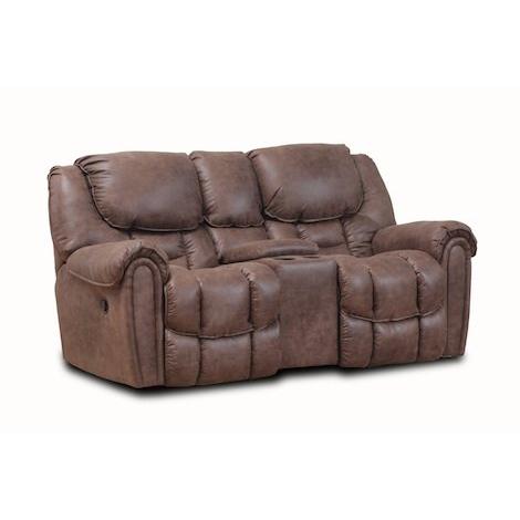 Homestretch Furniture Del Mar Manual Reclining Fabric Loveseat 122-23-21 IMAGE 1