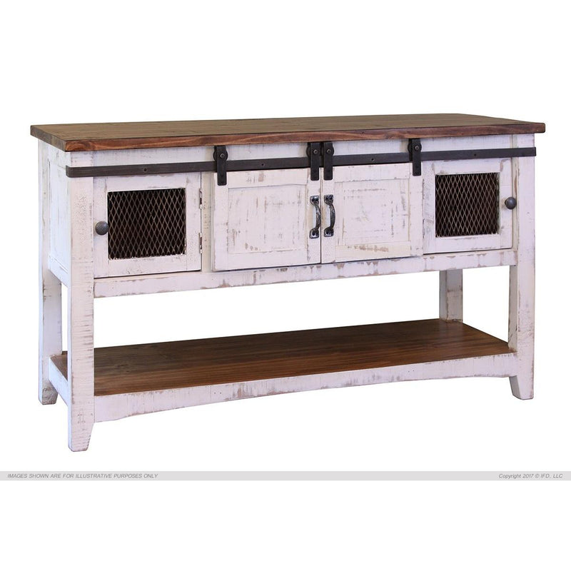 International Furniture Direct Pueblo Sofa Table IFD360SOFA-W IMAGE 1