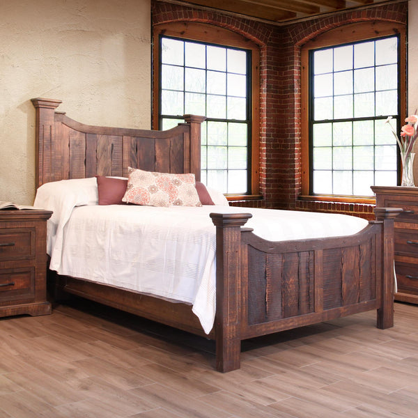 International Furniture Direct Madeira Queen Panel Bed IFD1200HDBD-Q/IFD1200FTBD-Q/IFD1200RAILS-Q IMAGE 1