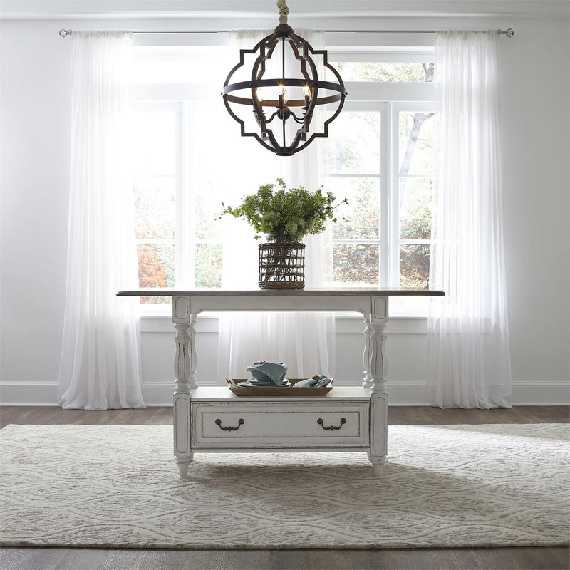 Liberty Furniture Industries Inc. Square Magnolia Manor Counter Height Dining Table with Pedestal Base 244-GT3660 IMAGE 10