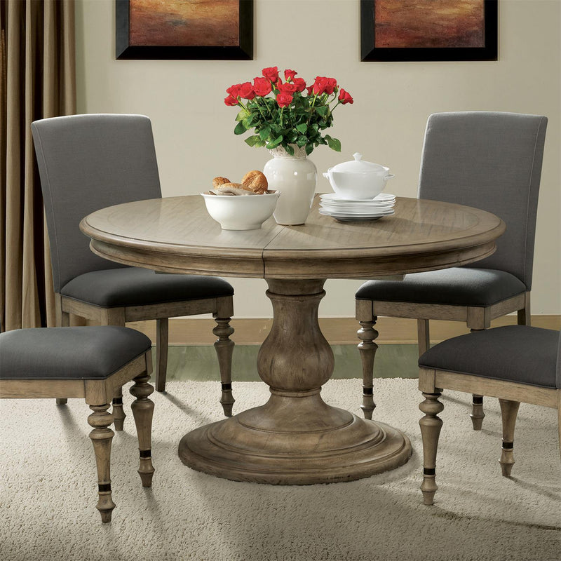 Riverside Furniture Round Corrine Dining Table with Pedestal Base 21551/21554 IMAGE 2