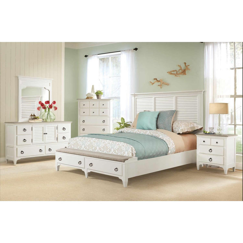 Riverside Furniture Myra Queen Upholstered Platform Bed with Storage 59370/59375/59373 IMAGE 7