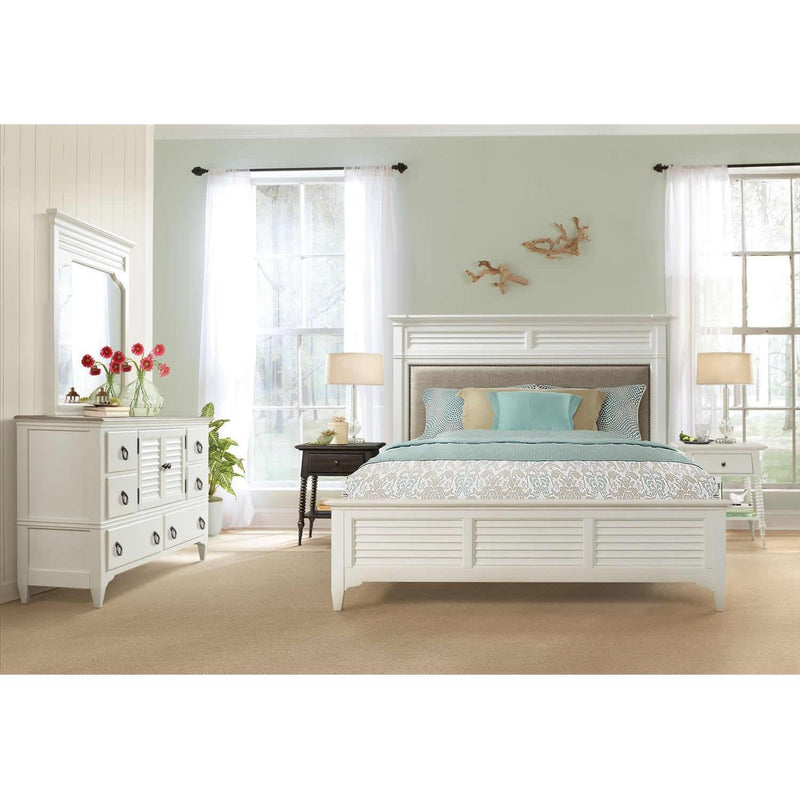 Riverside Furniture Myra Queen Upholstered Panel Bed 59374/59371/59373 IMAGE 3