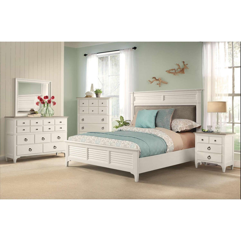 Riverside Furniture Myra Queen Upholstered Panel Bed 59374/59371/59373 IMAGE 4