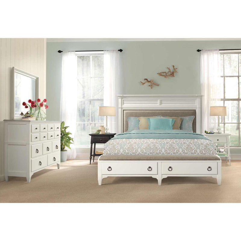 Riverside Furniture Myra King Upholstered Platform Bed with Storage 59384/59385/59373 IMAGE 5