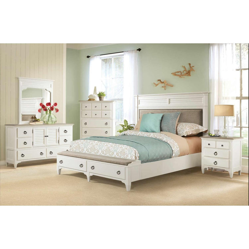 Riverside Furniture Myra King Upholstered Platform Bed with Storage 59384/59385/59373 IMAGE 6