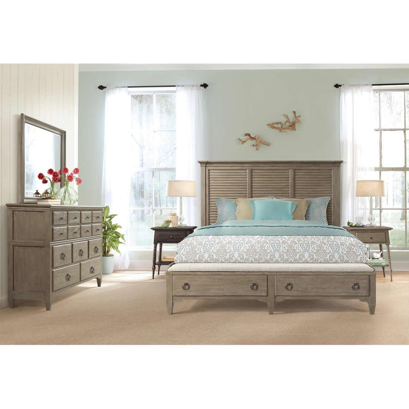Riverside Furniture Myra Queen Upholstered Platform Bed with Storage 59470/59475/59473 IMAGE 3