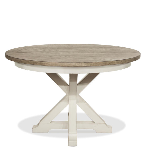 Riverside Furniture Round Myra Dining Table with Pedestal Base 59550/59357 IMAGE 1