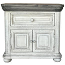 International Furniture Direct Luna 1-Drawer Nightstand IFD768NTST IMAGE 1