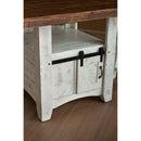 International Furniture Direct Square Pueblo Counter Height Dining Table with Pedestal Base IFD360COUNT-TE/IFD360COUNT-B IMAGE 2