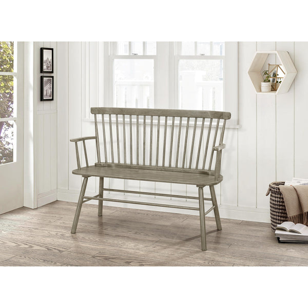 Crown Mark Home Decor Benches 4185-BENCH-GY IMAGE 1